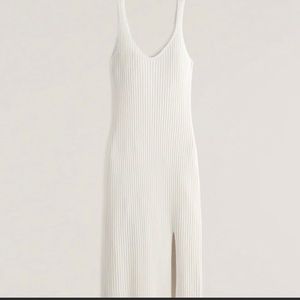 Abercrombie & Fitch v-neck slip midi sweater dress